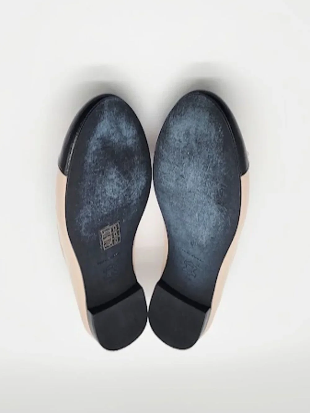 TORY BURCH Cap Toe Ballet Flats Women’s Size 8 Rose/ Black Bow Round Toe Shoes